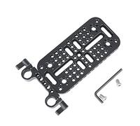 NICEYRIG Plaque de Montage à Fromage avec Tige de Serrage de 15 mm, Plaque supérieure pour Appareil Photo Reflex numérique Noir