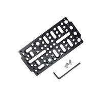 NICEYRIG Plaque de Montage Facile pour Appareil Photo, Plaque à Fromage pour Appareil Photo, Support trépied avec Trous de localisation Arri pour système de Rail DSLR, Blocs de Rail, queues d'aronde,