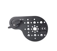 NICEYRIG Plaque latérale pour trépied vidéo, support rosace (25T, filetage M6) avec griffe froide 1/4 et 3/8 trous de localisation Ar-ri