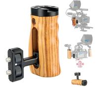 NICEYRIG Poignée en Bois avec Sabot Froid Intégré et Trous Filetés pour Cage de Caméra DSLR Système de Support de Montage en Bandoulière