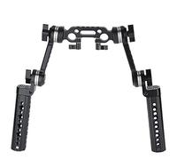 NICEYRIG Poignée Kit, Support Epaulière Rig pour 15mm Rod Clamp Système avec Rosette Bras d’Extension Poignée