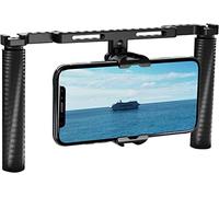 NICEYRIG Stabilisateur de Smartphone Portable Double Vlogging Vlogging Lives Kit d'enregistrement vidéo avec poignée Pliable pour téléphone Portable Android et iPhone 14/13/12/11/XS Pro Max -521