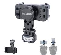 NICEYRIG Support de téléphone Professionnel avec 1/4 de Rotation à 360 degrés et Inclinaison à 180 degrés pour DSLR, Appareil Photo sans Miroir, caméscope Cage Rig-519
