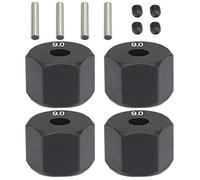 Nicfaky 4 PièCes 12Mm Moyeu Roue Hexagonale pour 1/10 RC Crawler Axial SCX10 Traxxax Trx4 RC PièCe Voiture, 9 Mm