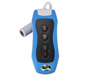 Nicfaky 8GB Lecteur MP3 Natation Plongee sous- Radio + FM Etanche Casque Bleu