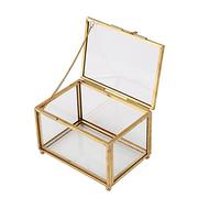 Nicfaky Boîte à géométrique en verre pour présenter des , souvenirs, décoration de , des plantes, des conteneurs, des