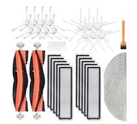 Nicfaky Brosse principale pour aspirateur D9 Robot Brosse latérale Filtre Mop Chiffon de rechange Accessoires Pièces