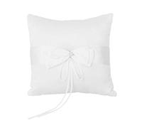 Nicfaky Coussin de poche pour alliances avec fleurs et fausses perles 10,2 x 10,2 cm