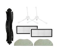 Nicfaky Filtre à brosse latérale principale et chiffon de rechange pour aspirateur robot Qihoo 360 S6 Pro X90 X95