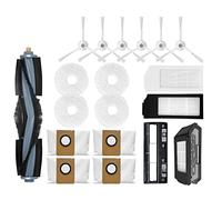 Nicfaky Filtre à brosse latérale principale et chiffons de rechange pour aspirateur robot X1 Omni/Turbo