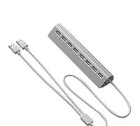 Nicfaky Hub USB 2.0 à 8 ports avec répartiteur d'extension multifonction qui prend en charge l'extension simultanée de plusieurs ports
