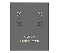 Nicfaky Imprimante USB Sharer 2 Ordinateurs Partageant 2 Imprimantes Commutateur 2 en 2 Sorties Prise en Charge de L'Imprimante U Disque Souris