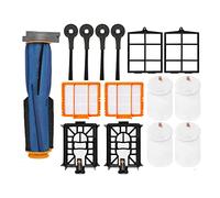 Nicfaky Kit pour aspirateur robot AV2501AE/AV2502AE Pièces de rechange Filtre principal à brosse latérale