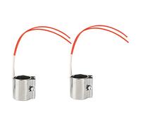 Nicfaky Lot de 2 bandes chauffantes en mica 35 x 45 mm 220 V 150 W en acier inoxydable pour machine à injection plastique