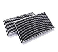 Nicfaky Lot de 2 filtres à air pour cabine 64319171858 pour 5 6 E60 E61 E63 E64 520D 523I 525I 530D 535D 545I 550I 630I 650I 2007-2010