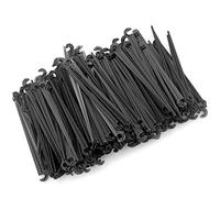 Nicfaky Lot de 200 piquets de support d'arrosage par tuyau de 1/4" pour légumes, jardins d'herbes, noir