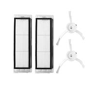 Nicfaky Lot de 4 kits de rechange pour aspirateur robot HEPA et brosses latérales