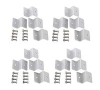 Nicfaky Lot de 4 supports de en Z pour panneau solaire RV bateau hors grille (16 unités)
