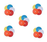 Nicfaky Lot de 50 marqueurs à disque plat pour football, basket-, sport, agilité