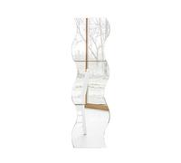 Nicfaky Lot de 6 autocollants muraux carrés en forme de argentées pour chambre d'enfant