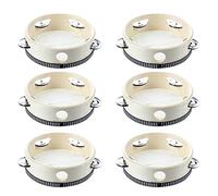 Nicfaky Lot de 6 tambourins musicaux de 15,2 cm - Tambourin rond - Cadeau pour KTV