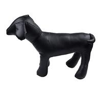 Nicfaky Mannequins de vitrine en cuir pour chien Position debout Modèle chien Jouet animal de compagnie Mannequin de vitrine Noir M
