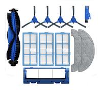 Nicfaky Pièces de rechange pour aspirateur robot 850T - Brosse latérale - Serpillière - Kit de filtre HEPA