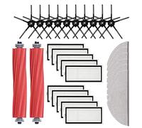 Nicfaky Pièces de rechange pour aspirateur robot Max Max+ T8, brosse latérale principale, filtre HEPA, serpillère noire