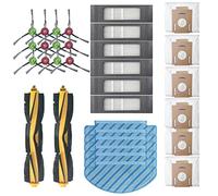 Nicfaky Pour Ozmo T8//MAX N8PRO/T9/T9MAX Station principale/latérale Sac à poussière Filtre HEPA Chiffon