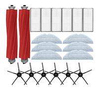 Nicfaky Pour S7 T7S Plus - Brosse latérale principale - Lingettes de nettoyage HEPA - Kit d'accessoires pour aspirateur robot