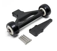 Nicfaky Roue double barre avec roues pour 1/5 Arrma Kraton 8S Outcast 8S RC Accessoires de pièces de mise à jour de voiture, noir