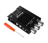 Nicfaky TDA7498E Carte d'amplificateur audio stéréo 150 W x 2 - Carte d'amplificateur audio Bluetooth - Basse stéréo - Module d'amplificateur de puissance audio Bluetooth à double canal