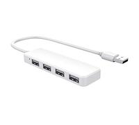 Nicfaky Ultra Mince Hub USB 4 Ports USB 2.0 Hub Blanc