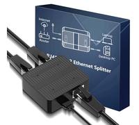 NICGIGA Gigabit RJ45 1 to 2 Ethernet Splitter with USB to Type-C Power Supply. Support 2 Devices networked simultaneously Netwrok Switch Port Expansion Splitter Adapter.