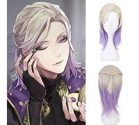 NICHANGHUA Cosplay Perücken für Damen Kostüm Halloween Party Perücke Kurz Schnitt Rot mit Pony Dummes Haar (couleur : Vil Schoenheit)