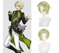 NICHANGHUA Cosplay Perücken für Damen, Sterne-Set, Halloween-Kostüm, kurze synthetische Perücken mit Pony, Hime-Schnitt, Mittelteil (couleur : Tomoe Hiyori)