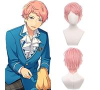 NICHANGHUA Cosplay Perücken für Damen, Sterne-Set, Halloween-Kostüm, kurze synthetische Perücken mit Pony, Hime-Schnitt, Mittelteil (couleur : Itsuki Shu)