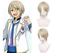 NICHANGHUA Cosplay Perücken für Damen, Sterne-Set, Halloween-Kostüm, kurze synthetische Perücken mit Pony, Hime-Schnitt, Mittelteil (couleur : Shiratori Aira)