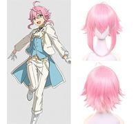 NICHANGHUA Cosplay Perücken für Damen, Sterne-Set, Halloween-Kostüm, kurze synthetische Perücken mit Pony, Hime-Schnitt, Mittelteil (couleur : Tori Himemiya)