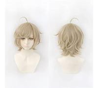 NICHANGHUA Long Noir Gardient Rouge for VTuber Hoive Vox Akuma Cosplay Perruque Cheveux Cheveux Synthétiques Résistant À La Chaleur Unisexe Adulte Gratuit Cap Perruque (Couleur : Kanae-Short)