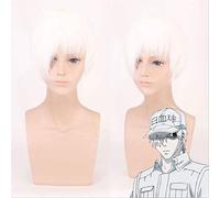 NICHANGHUA Nouvelles cellules au Travail Cosplay Perruque érythrocyte des globules Rouges neutrophiles Plaquettes synthétiques Hataraku Saibou Cosplay Wigs + Wig Cap Unique (PL-079)