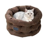 Niche à chat en forme de rein | lavable en forme de canapé avec bord surélevé | Niche à chat confortable et lavable à un canapé, convient pour chiots et chatons pour Noël et hiver pour intérieur