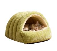 Niche à chat - pour animaux domestiques chaud d'hiver, nids de sommeil pliants, grotte pour chats d'intérieur lavable pour chatons, chiots, maison pour intérieur, appartement, salon, balcon