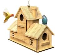 Niche à Oiseaux pour extérieur - Nid Suspendu en Bois pour Perroquet | Abri pour Oiseaux,pour Jardin, Balcon, Arbre, extérieur, intérieur, Observation des Oiseaux, mésanges, colibris, perruches