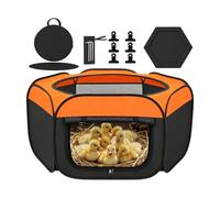 Niche à poulets - Jusqu'à 15 canetons - Parc portable pour poulailler - Enclos de démarrage pour poulets, oies, chiens, lapins, petits animaux, volaille