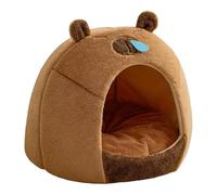 Niche Capybara isolée pour chien - Housse amovible et confortable - Idéal pour les petits chiens et chats - Toutes saisons