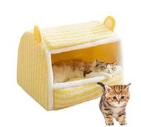 Niche Chaude pour Chat | Niche Pliable pour Chat | Grand lit pour Chat | Doublure en Polaire Moelleuse, Base antidérapante et Housse Lavable, Parfaite pour se blottir, et Garder Votre