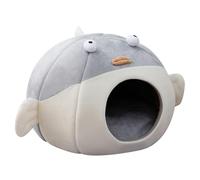Niche chaude pour intérieur - Lit cachette pour chiots, petits chiens - Grotte en bas - Grande grotte