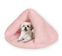 Niche chaude rembourrée en coton pour animal domestique, petit chien apaisant et respirant, lit en forme de chaussons mignons pour l'intérieur, sac de couchage pliable et lavable