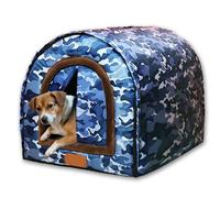 Niche coupe-vent extra large pour chien, rideau de porte chaud et apaisant pour animaux domestiques, niche pour animaux domestiques, lavable en extérieur, doux, imperméable, amovible, anti-anxiété (S